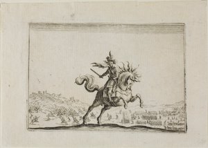 The Commander on Horseback, a The Caprices-ből alkotó: Jacques Callot