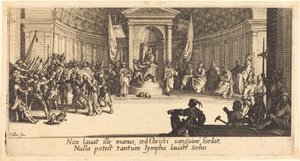 A halálraítélés c. 1618. alkotó: Jacques Callot