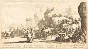 Átkelés a Vörös-tengeren, 1629. alkotó: Jacques Callot