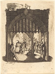 A töviskoronázás c. 16241625. alkotó: Jacques Callot