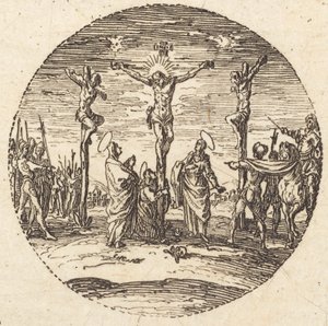 A keresztre feszítés, c. 1631. alkotó: Jacques Callot