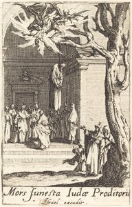 Júdás halála, c. 16341635. alkotó: Jacques Callot