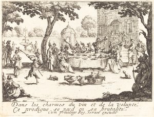 Az eloszlás, 1635. alkotó: Jacques Callot