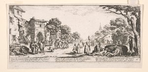 A haldoklók az út mellett alkotó: Jacques Callot