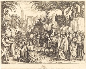 Belépés Jeruzsálembe alkotó: Jacques Callot