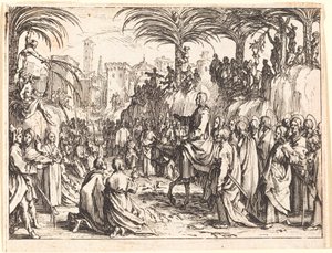 Belépés Jeruzsálembe alkotó: Jacques Callot