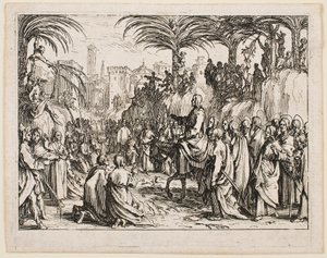 Bevonulás Jeruzsálembe, az „Újszövetség” sorozatból alkotó: Jacques Callot