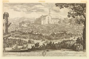 A vásár az Imprunetában alkotó: Jacques Callot