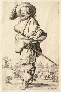 Az úr prémkabátban alkotó: Jacques Callot