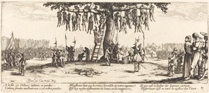 A függő, c. 1633. alkotó: Jacques Callot