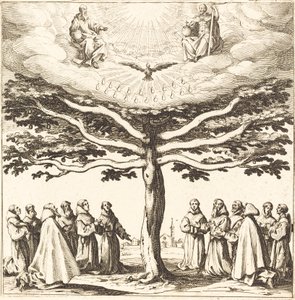 A ferencesek által imádott Szentháromság az élet fáján alkotó: Jacques Callot
