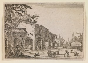 A tanya, a „Szeszélyek” című műből (Nancy-kiadás) alkotó: Jacques Callot