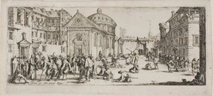 A kórház, tizenötödik tábla A háború nyomorúságaiból alkotó: Jacques Callot