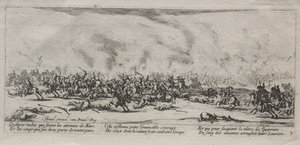A háború nagy nyomorúságai: A csata alkotó: Jacques Callot
