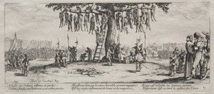 A háború nagy nyomorúságai: Az akasztás, 1633.