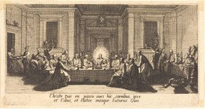 Az utolsó vacsora c. 1618. alkotó: Jacques Callot