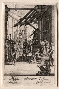 A Szűz élete: A mágusok imádása alkotó: Jacques Callot