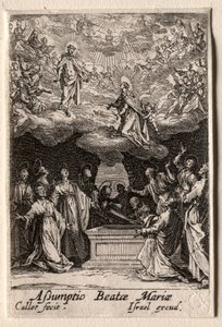 A Szűz élete: A Szűzanya mennybemenetele. alkotó: Jacques Callot