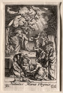 A Szűz élete: A Szűz születése alkotó: Jacques Callot