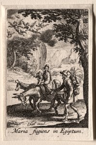 A Szűz élete: Repülés Egyiptomba alkotó: Jacques Callot