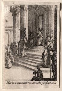 A Szűz élete: A Szűzanya bemutatása a templomban alkotó: Jacques Callot