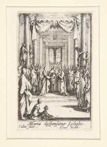 A Szűz házassága, sz. 4 A Szűz életéből alkotó: Jacques Callot