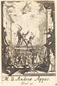 Szent András mártíromsága alkotó: Jacques Callot