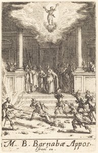 Szent Barnabás vértanúsága, c. 16341635. alkotó: Jacques Callot