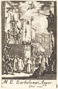 Szent Bertalan mártíromsága, c. 16341635. alkotó: Jacques Callot