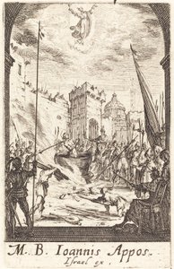 Szent János evangélista vértanúsága alkotó: Jacques Callot