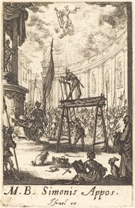 Szent Simon vértanúsága, c. 16341635. alkotó: Jacques Callot