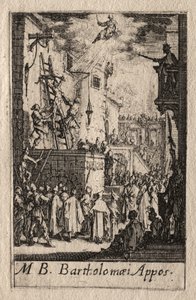 Az apostolok vértanúsága: Szent Bertalan alkotó: Jacques Callot