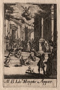 Az apostolok vértanúsága: Kisebb Szent Jakab. alkotó: Jacques Callot
