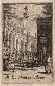 Az apostolok vértanúsága: Szent Tád alkotó: Jacques Callot