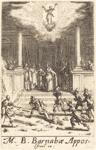 Szent Barnabás vértanúsága alkotó: Jacques Callot