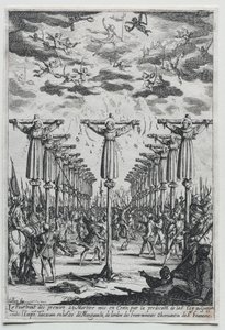 Japán mártírjai alkotó: Jacques Callot