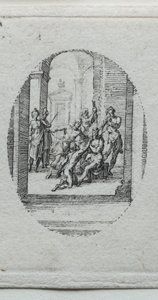 A szenvedés titkai: tövissel megkoronázott Krisztus alkotó: Jacques Callot