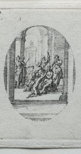 A szenvedés titkai: tövissel megkoronázott Krisztus. alkotó: Jacques Callot