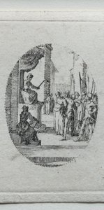 A szenvedés titkai: Krisztus Pilátus előtt alkotó: Jacques Callot