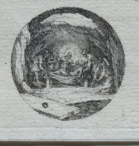A szenvedély rejtelmei: A temetkezés. alkotó: Jacques Callot