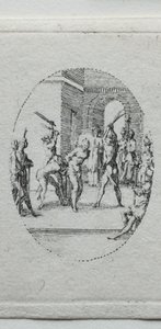 A szenvedély rejtelmei: A korbácsolás. alkotó: Jacques Callot