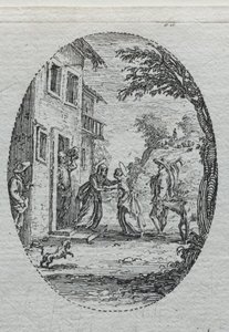 A szenvedély rejtelmei: A látogatás. alkotó: Jacques Callot