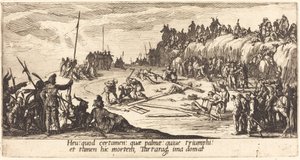A keresztre szegezés alkotó: Jacques Callot
