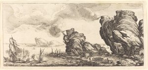 A tengeri csata, valószínűleg c. 1630. alkotó: Jacques Callot