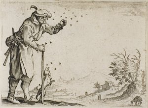 A méhek által megtámadt paraszt, A szeszélyekből alkotó: Jacques Callot