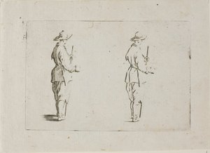 Serleget tartó paraszt, A szeszélyekből alkotó: Jacques Callot