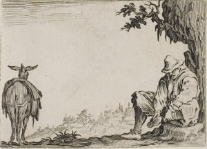 A paraszt, aki leveszi a cipőjét, a szeszélyekből alkotó: Jacques Callot