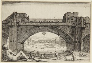 A Ponte Vecchio, Firenze alkotó: Jacques Callot
