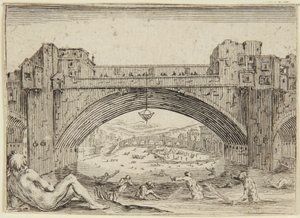 A Ponte Vecchio, Firenze alkotó: Jacques Callot