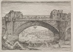 A Ponte Vecchio, Firenze alkotó: Jacques Callot